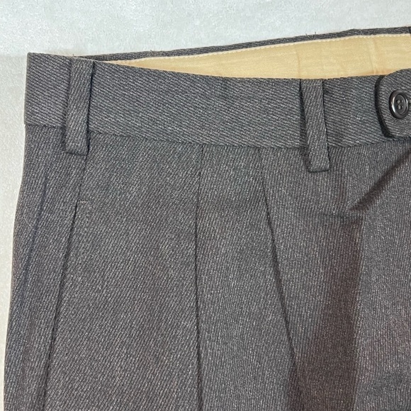 Piatelli 34W 32L Super 100’s 100% Wool Pleated Gray Trousers Barneys New York - Picture 4 of 10